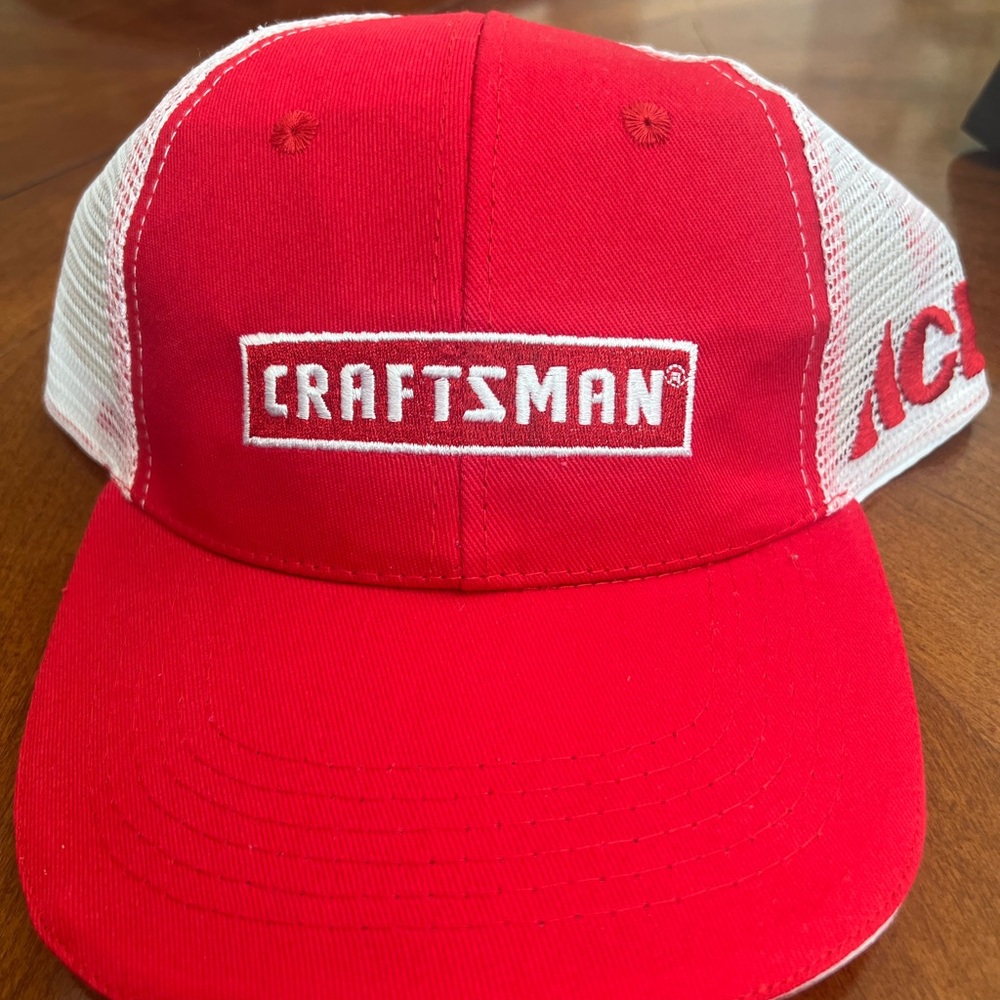 Craftsman white mesh cap